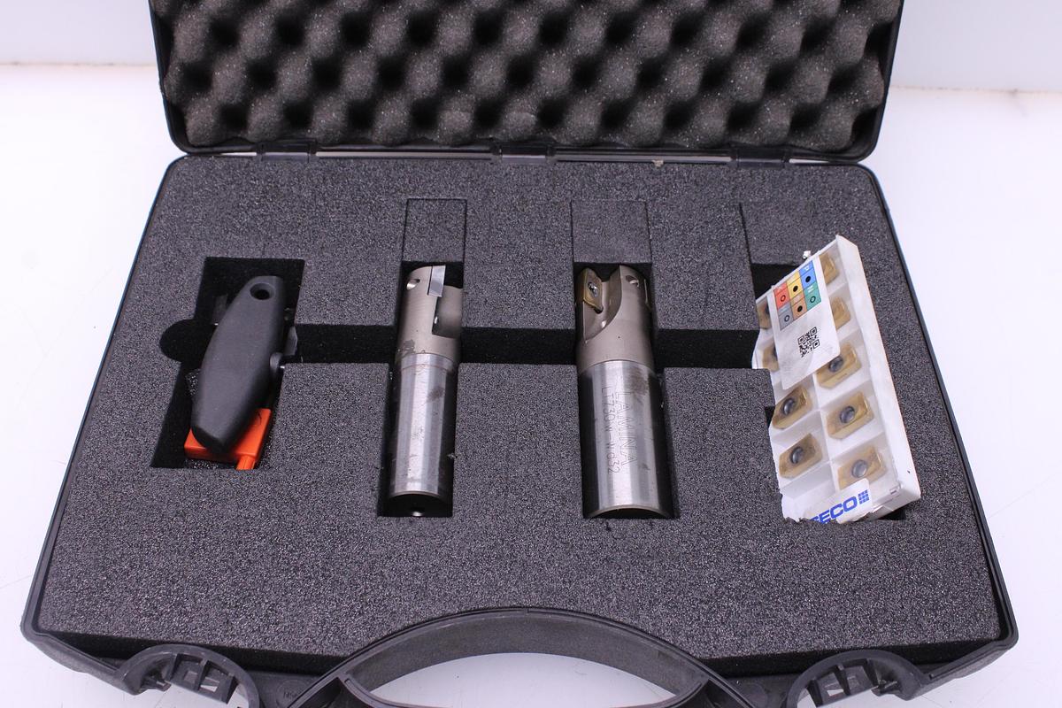 Usado Juego Fresas Portaplaquitas LAMINA + Widias APMX160408TR