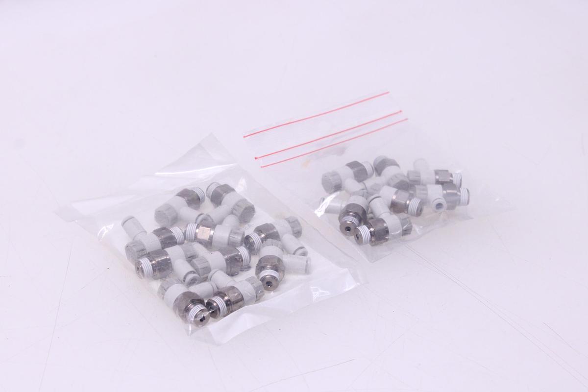 Usado Racores Regulador Caudal M4 + Rosca 1/8" - 20 Unidades SMC AS2201F-01-04SA