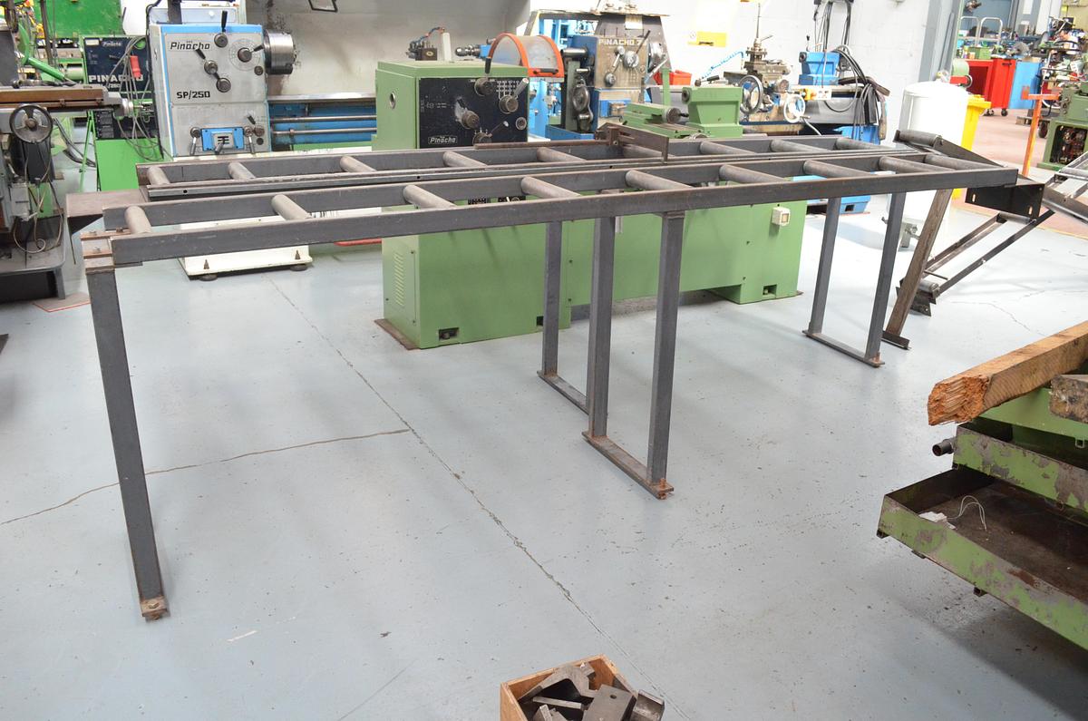 Usado Camino rodillos con tope manual 2ud. 330x3m