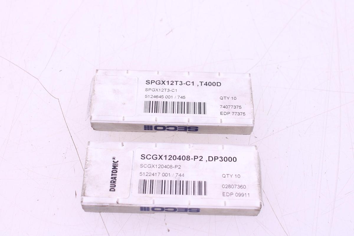 Usado Brocas Portaplaquitas SECO SD503-40-120-32R7 / SD525-43-215-40R7 + Widias SPGX12T3 / SCGX120408