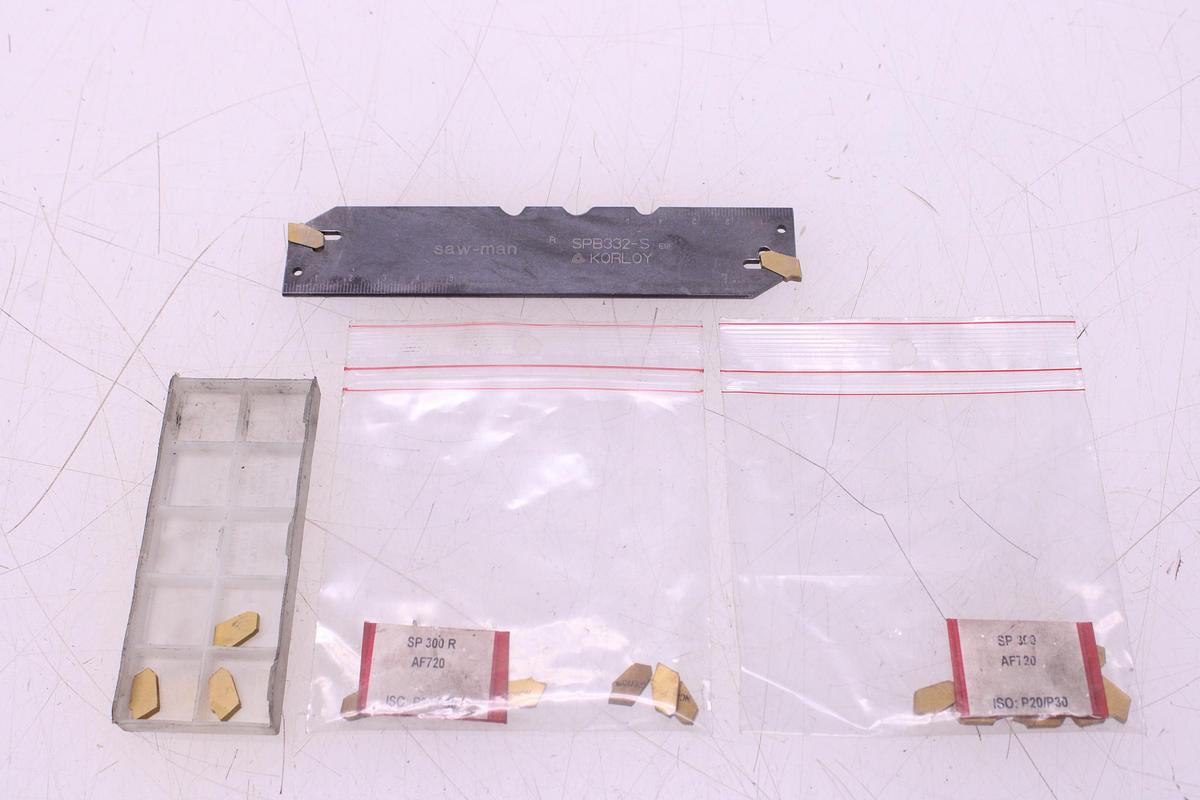 Usado Lama de Tronzado Korloy SPB332-S + Widias SP300