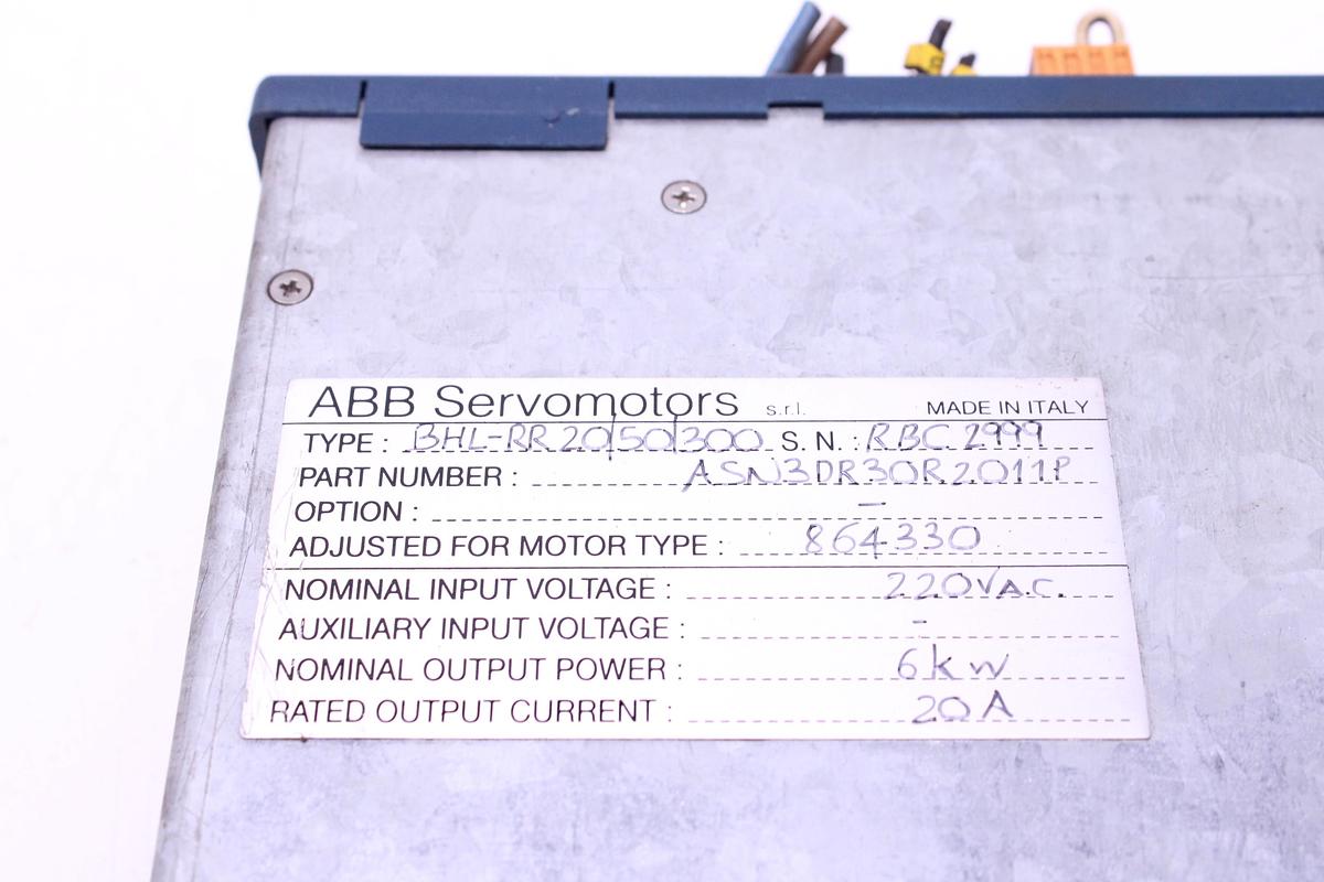 Usado Servodriver ABB BHL-RR 20/50/300