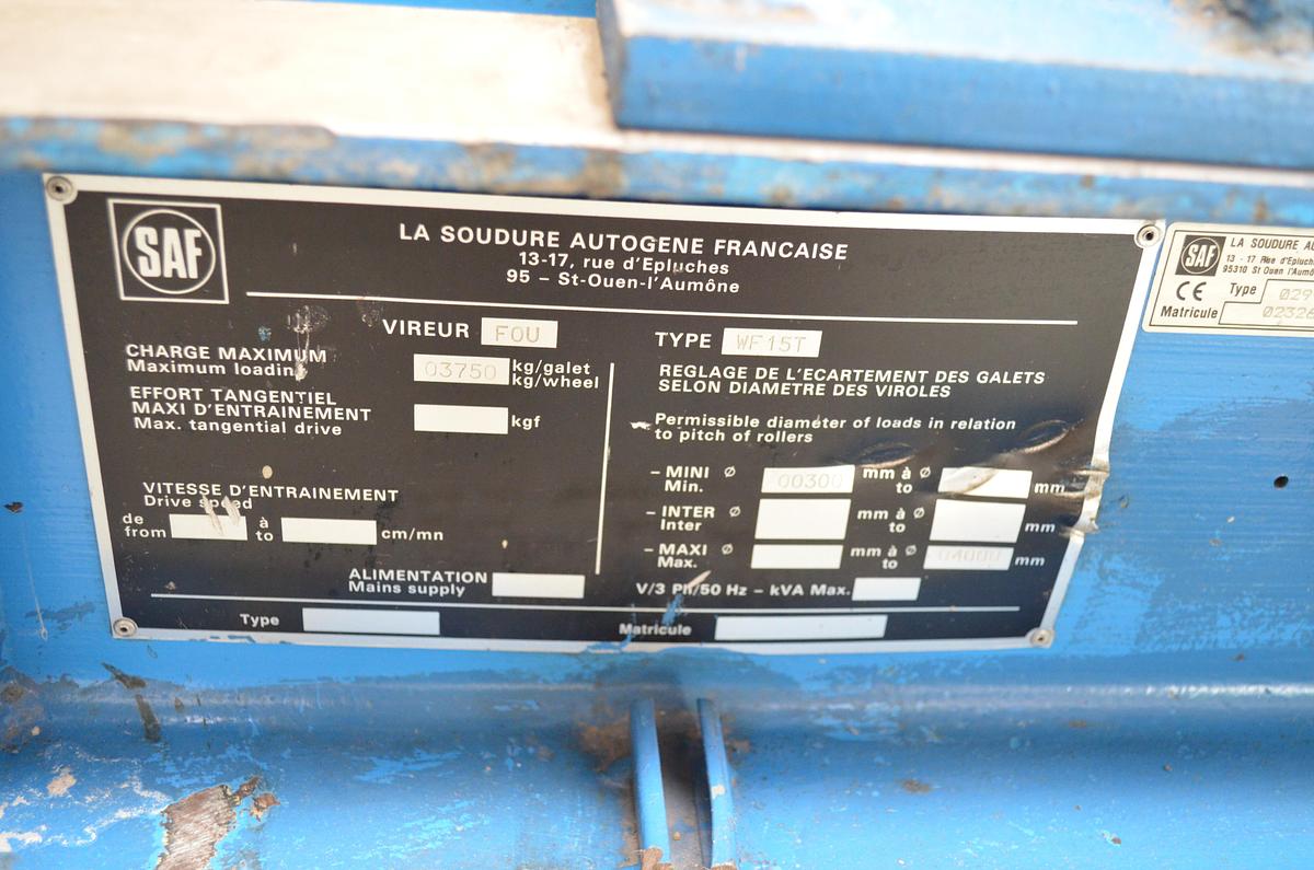 Usado Virador convencional SAF modelo WF15T
