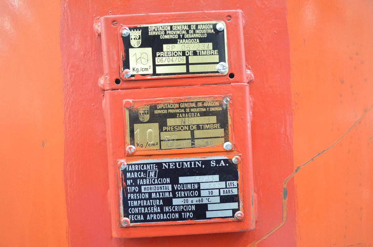 Usado Calderin Josval 1000 LTRS. - 10Bar