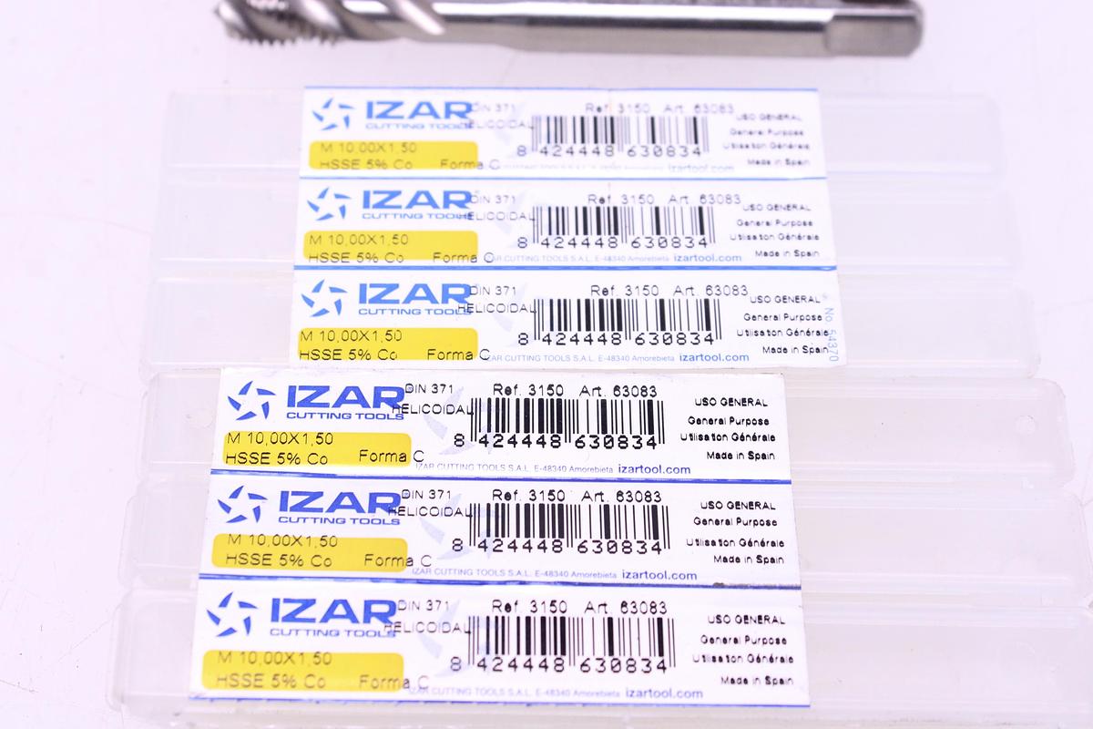 Usado Lote Machos de Roscar Izar M10x1,50 - 12 Unidades