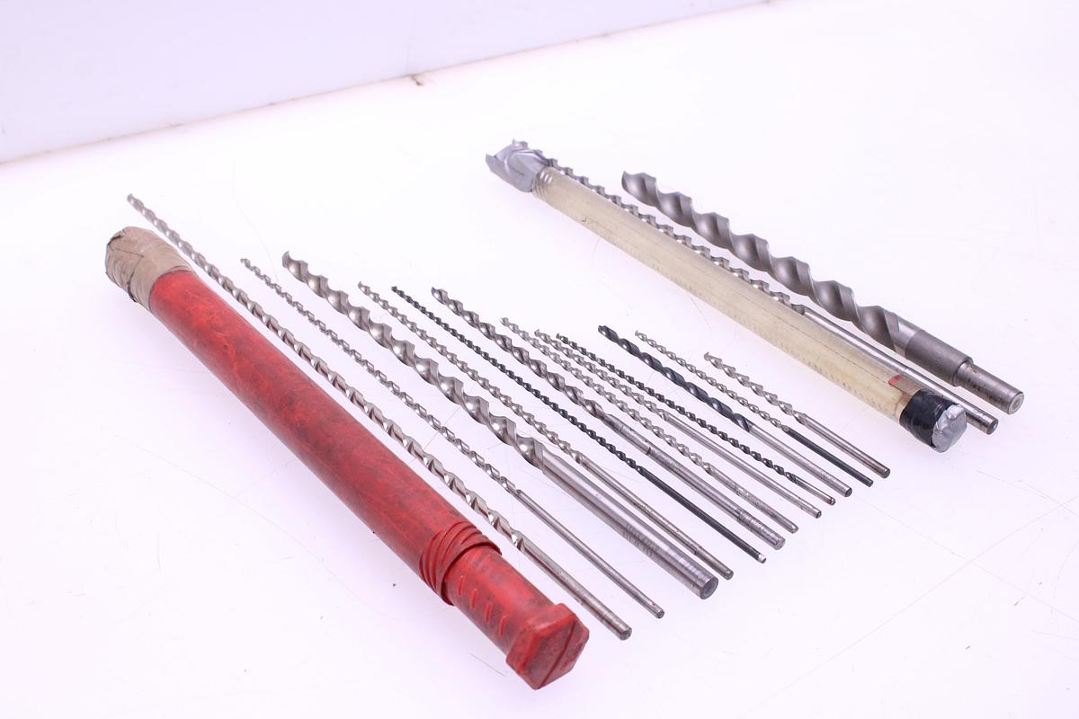 Usado Lote Brocas Extralargas de 4mm a 20mm - 14 Unidades