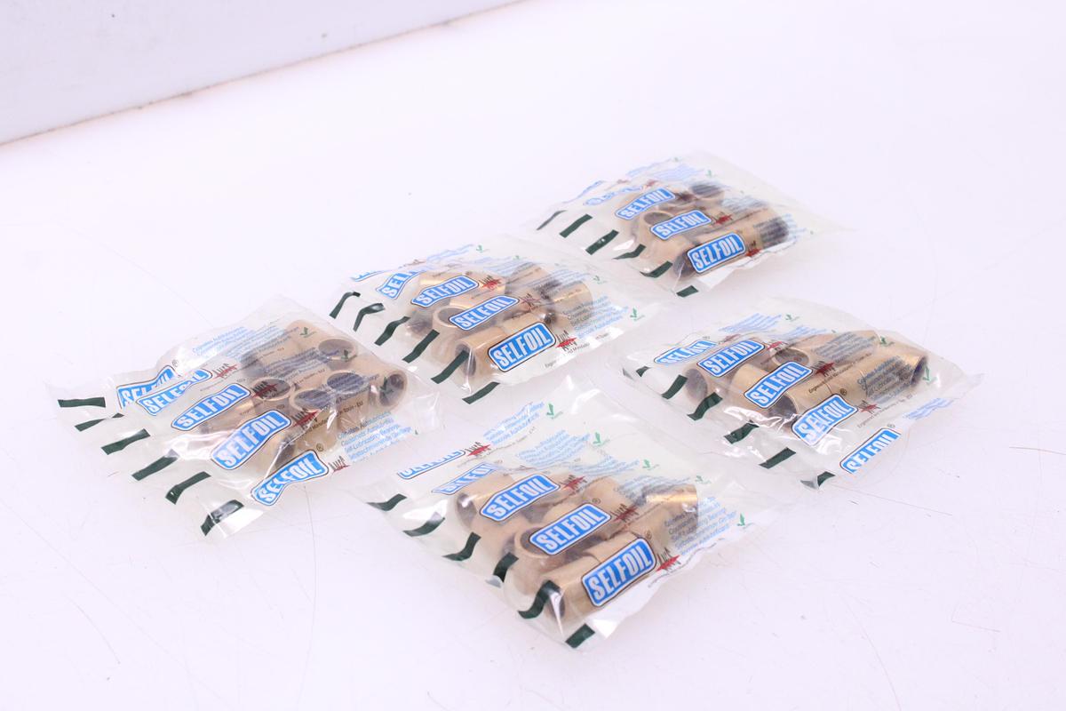 Usado Cojinete Autolubricado Bronce SELFOIL A-15-19-20 - 50 Unidades