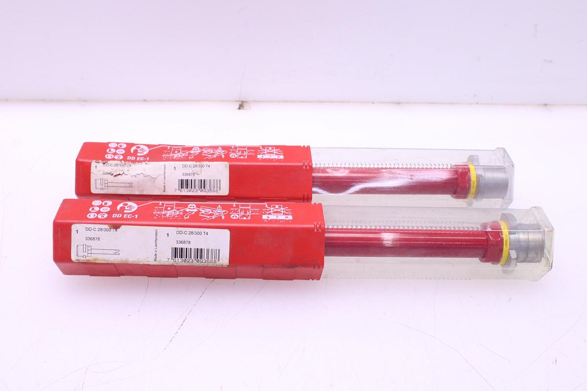 Usado Broca Corona Diamante HILTI DD-C 28/300 T4 - 2 Unidades