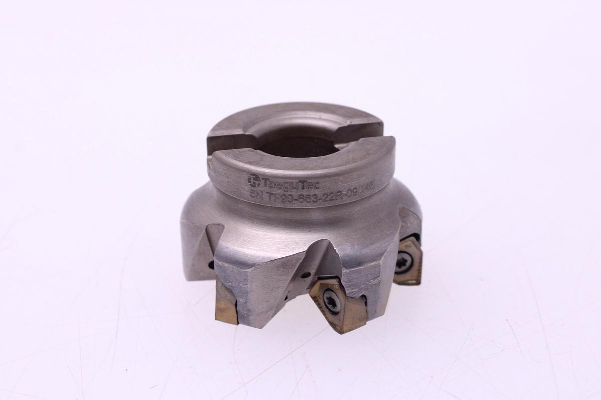 Usado Fresa Portaplaquitas TAEGUTEC 6NTF90-663-22R-09 + Widias 6NGU090508R