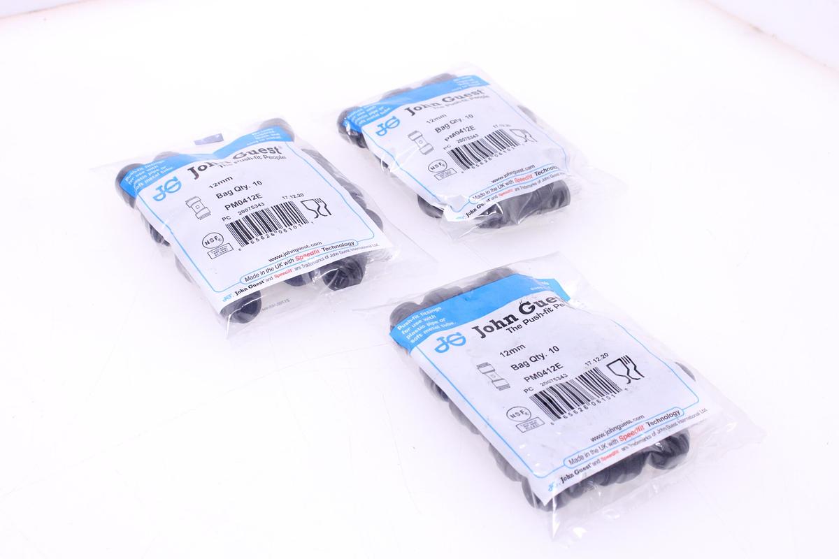 Usado Racores John Guest PM0412E 12mm - 30 Unidades
