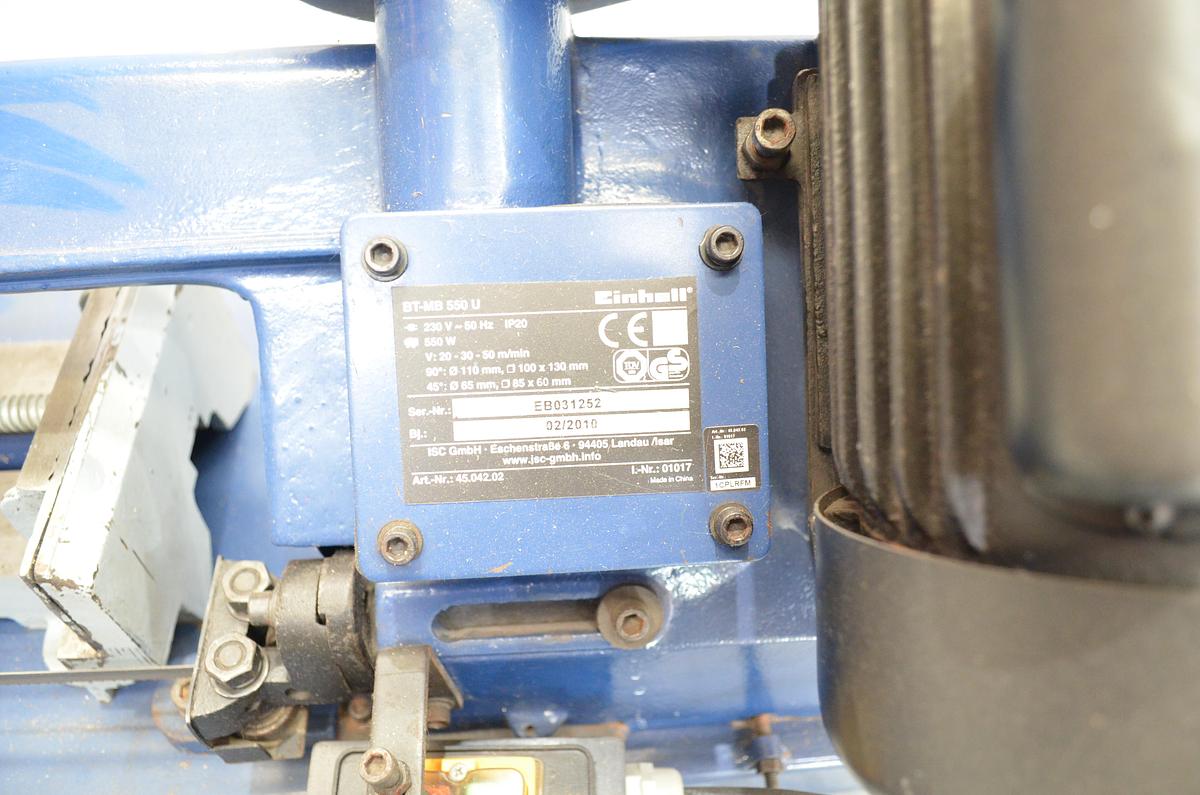 Usado Sierra cinta monofasica Einhell BT-MB 550U