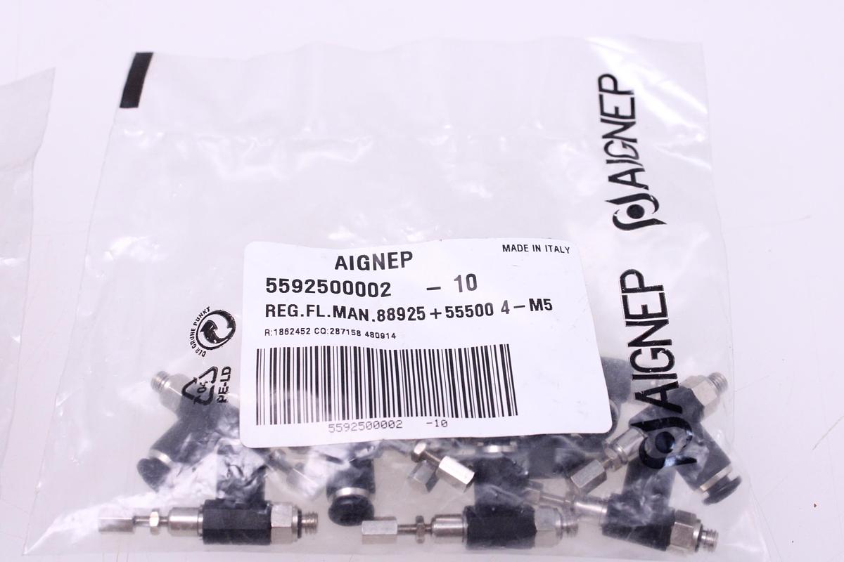 Usado Racores Regulador Bidireccional M4 + Rosca M5 - 20 Unidades AIGNEP 5592500002