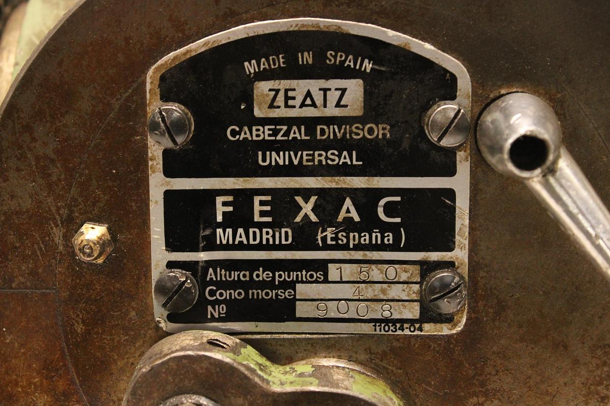 Usado Cabezal Divisor Universal FEXAC