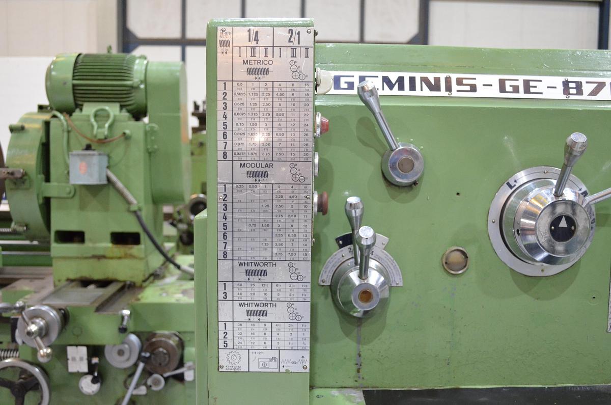 Usado Torno Geminis GE 870 4.000mm e.p