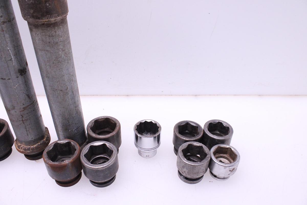 Usado Lote Llaves de Vaso 80mm a 22mm - 35 Unidades