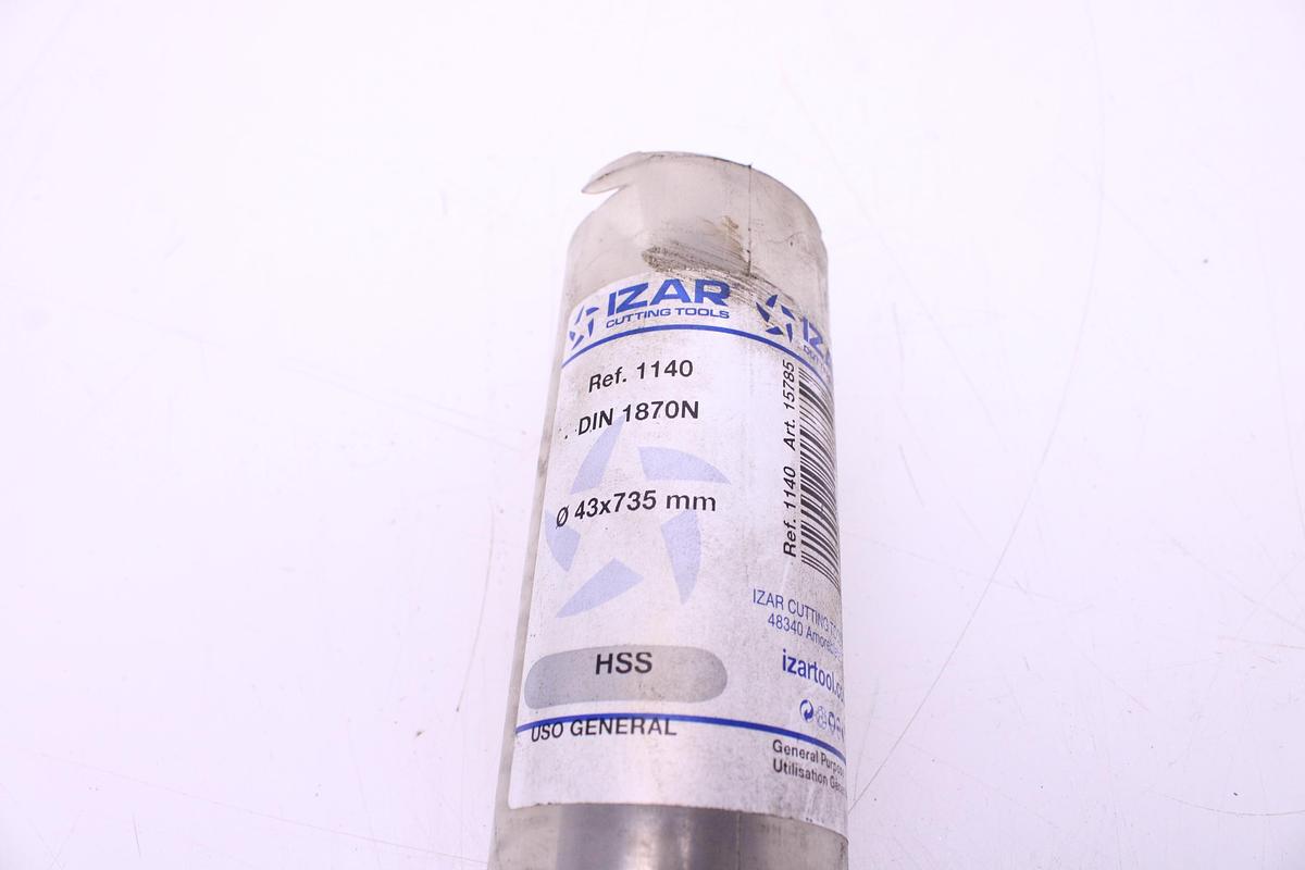 Usado Broca Mango Conico Izar DIN 1870N 43x735mm