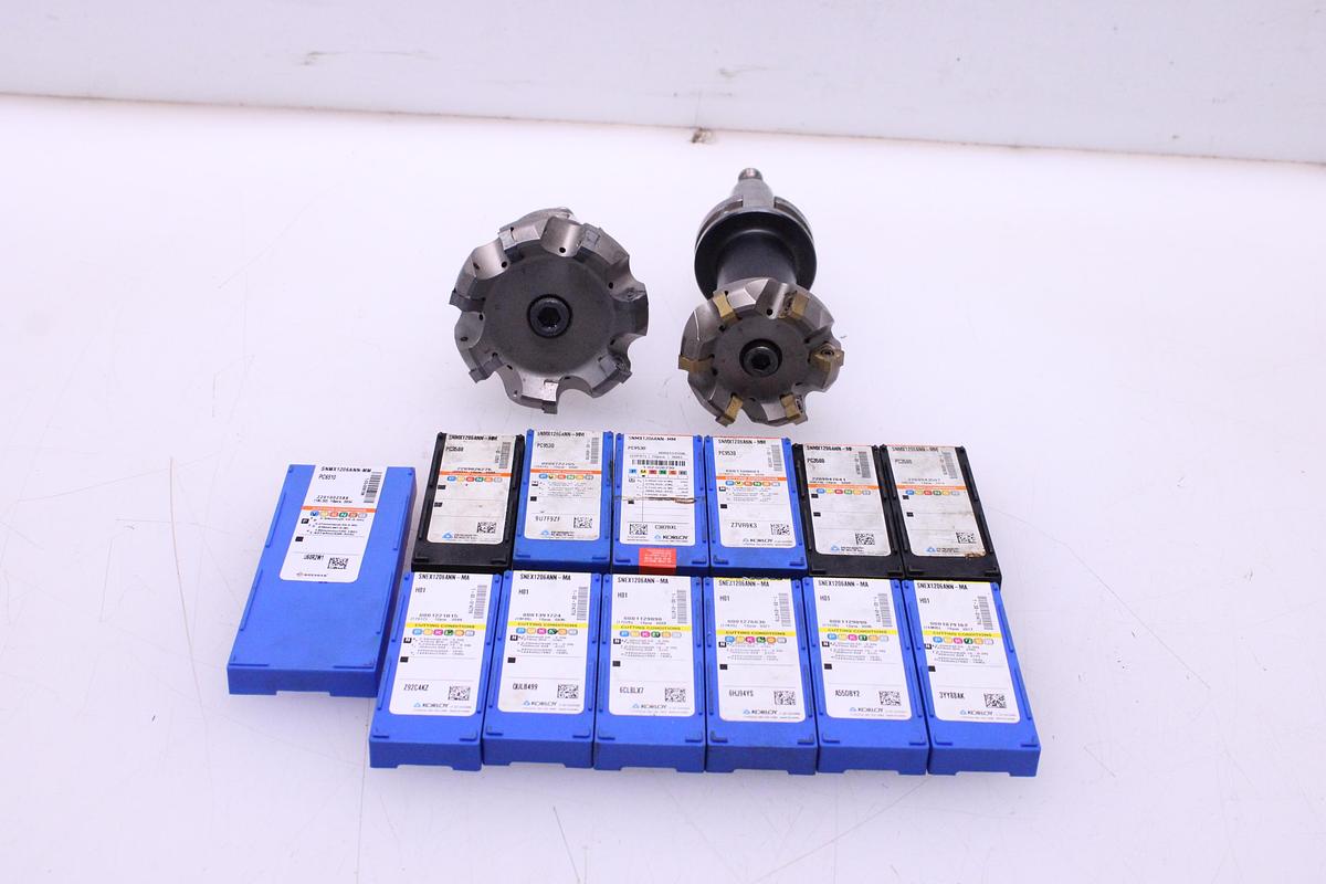 Usado Fresas con Cono ISO 40 + Widias SNMX / SNEX1206ANN