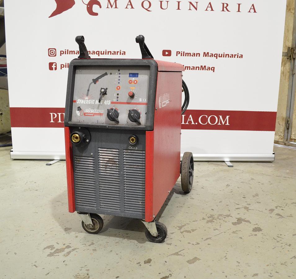 Usado Maquina soldar hilo sinergica Elettro Synergic MIG 415