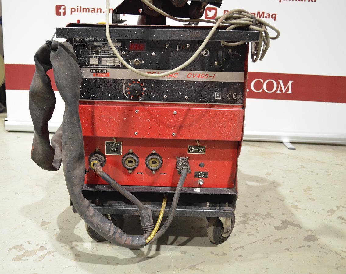 Usado Maquina soldar MIG Lincoln Idealarc CV400-I con devanadera LN 742