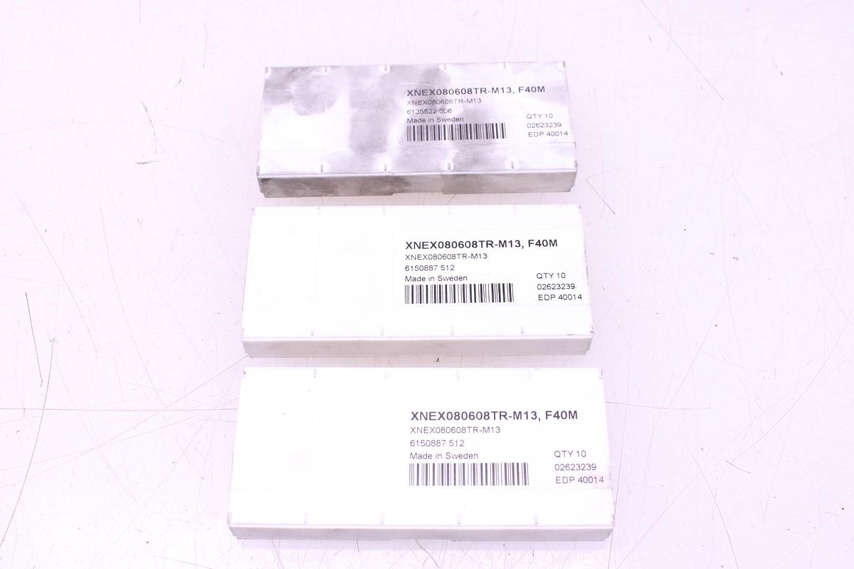 Usado Fresas Portaplaquitas Cono ISO40 SECO R220.96-0063-08-6A + Widias XNEX080608TR