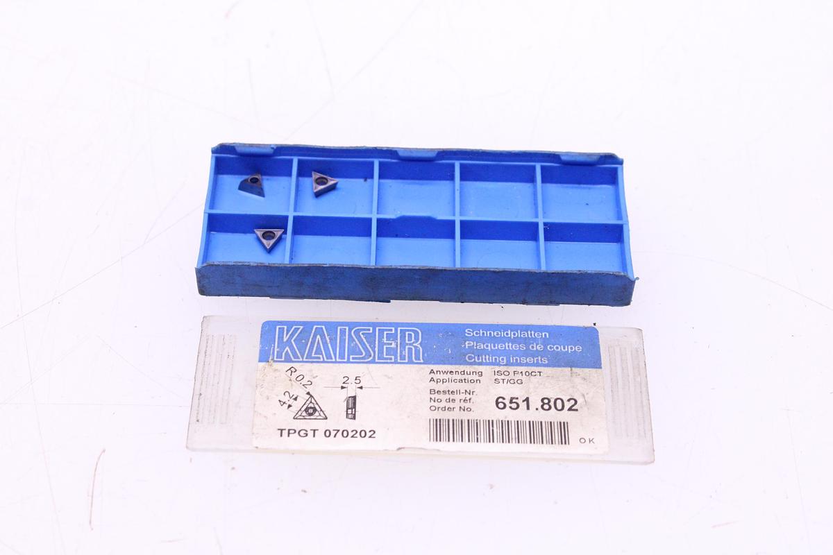 Usado Plaquitas de Widia Kaiser TPGT 070202