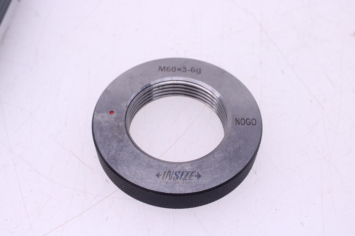Usado Pack Calibre de Anillo fino Métrico INSIZE M60x3 -6g