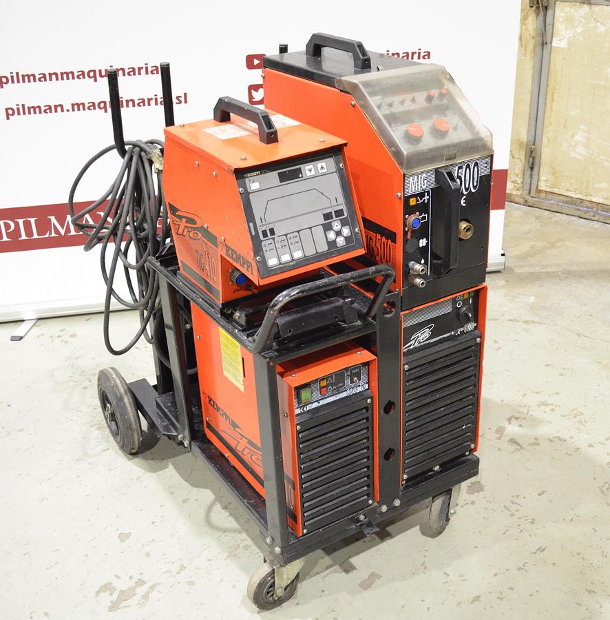 Usado Maquina soldar multifunción Kemppi PRO 3000 con carro PROMIG 500