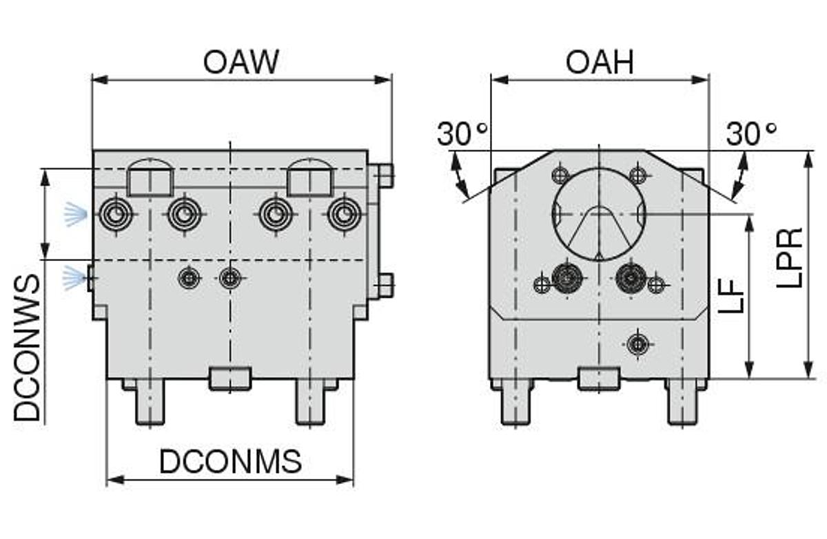 Usado Portaherramientas Combinado BMT 65 Haas/Doosan