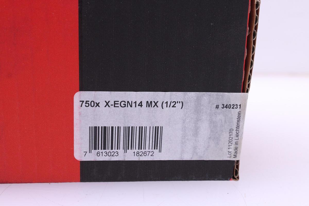 Usado Lote Clavos de Acero Hilti X-EGN14 MX - 750 Unidades
