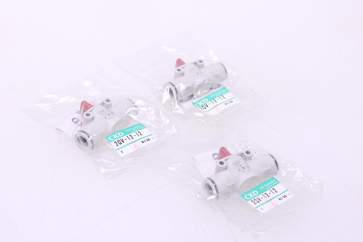 Usado Racores Válvula Rápida M12-M12 - 3 Unidades CKD 2QV-12-12