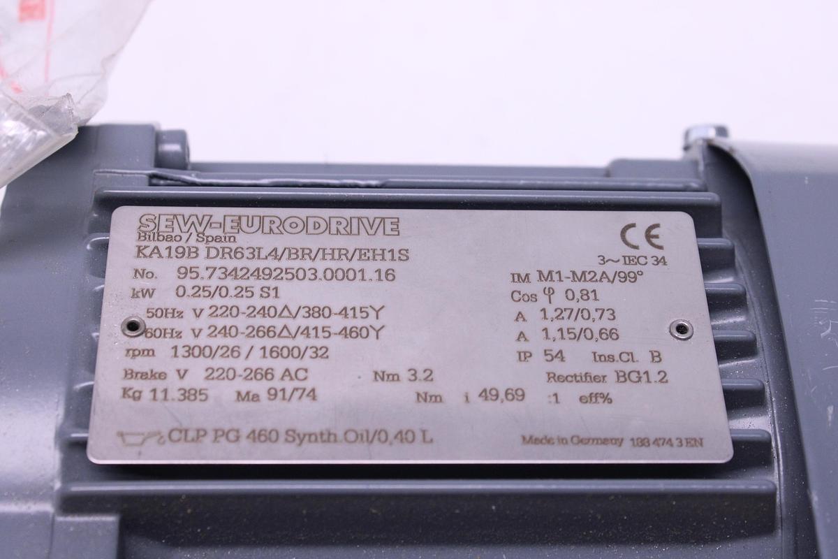 Usado Motorreductor SEW Eurodrive KA19B