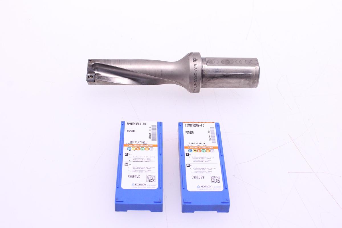 Usado Portaherramientas Korloy para plaquitas + Widias SPMT/XOMT0903