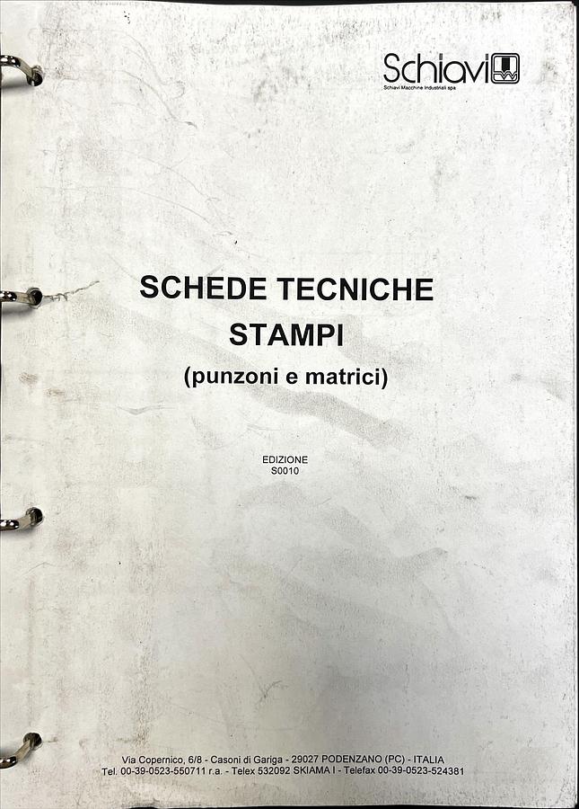 Usado Manual Instrucciones Plegadora Amada-Schiavi NMP 125/3