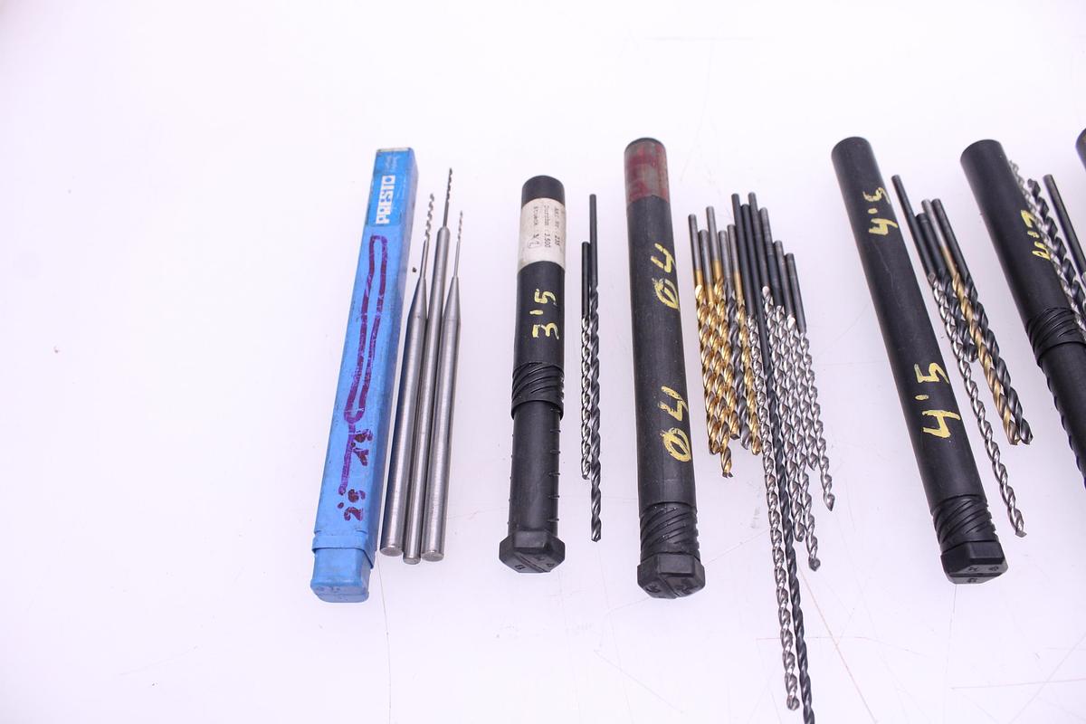 Usado Lote Brocas Largas de 1,5mm a 12mm de diámetro