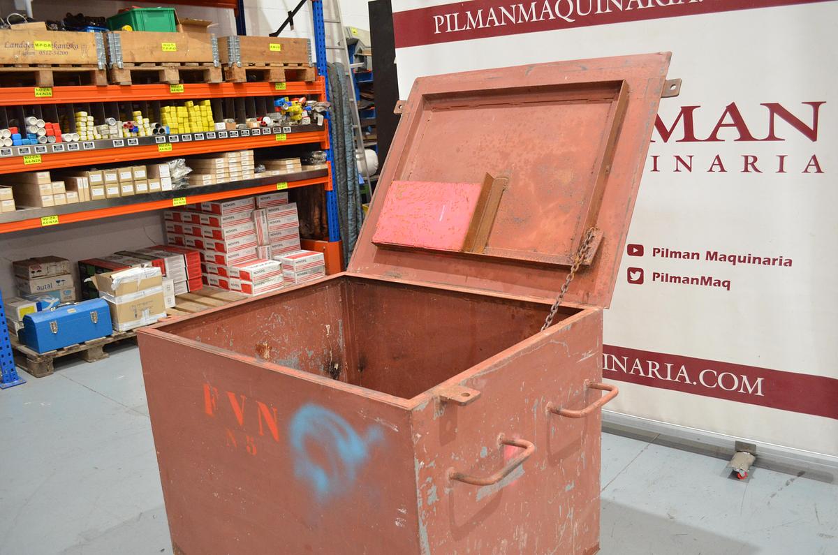 Usado Arcón metálico 1000x800x810mm rojo