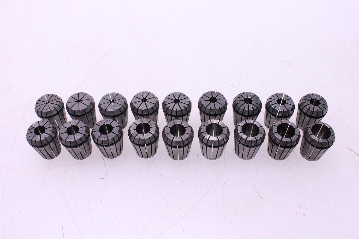 Usado Juego Completo Pinzas Resorte ER32 18 pcs + Cono ISO 40 ASTRA