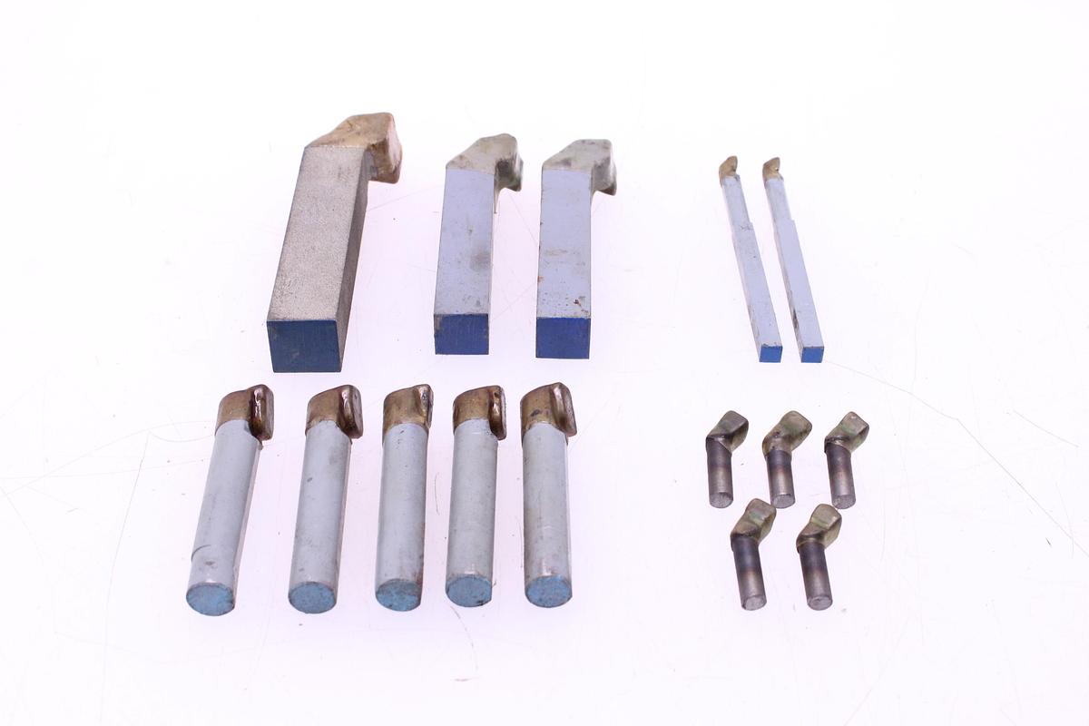 Usado Lote Cuchillas de Tornear Metal Duro - 15 Unidades