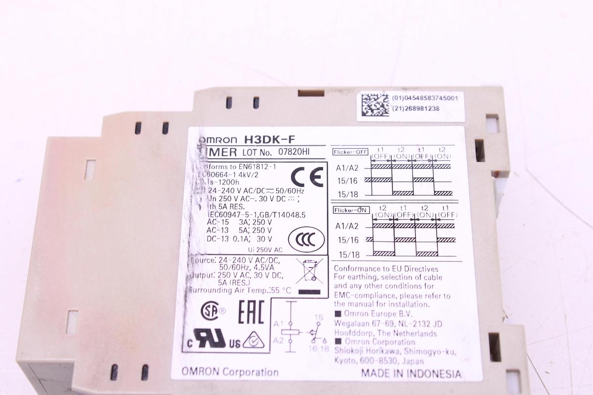 Usado Temporizador OMRON H3DK-F