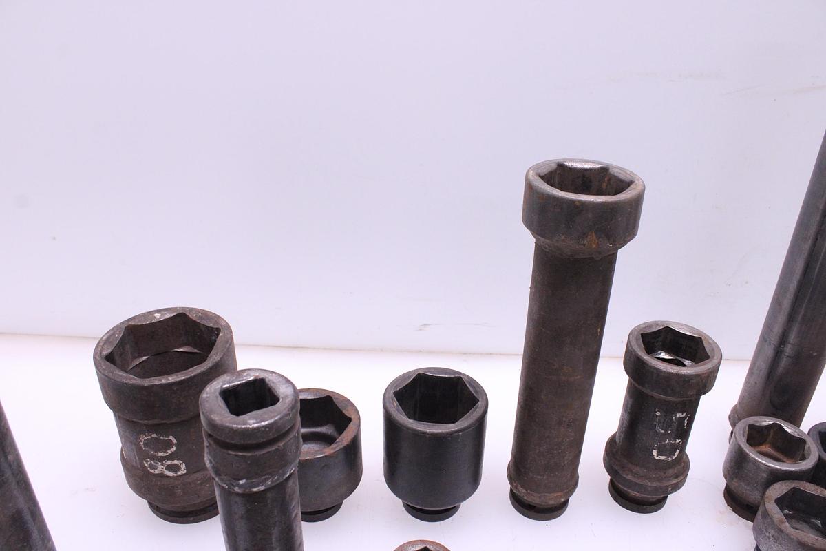 Usado Lote Llaves de Vaso 80mm a 22mm - 42 Unidades