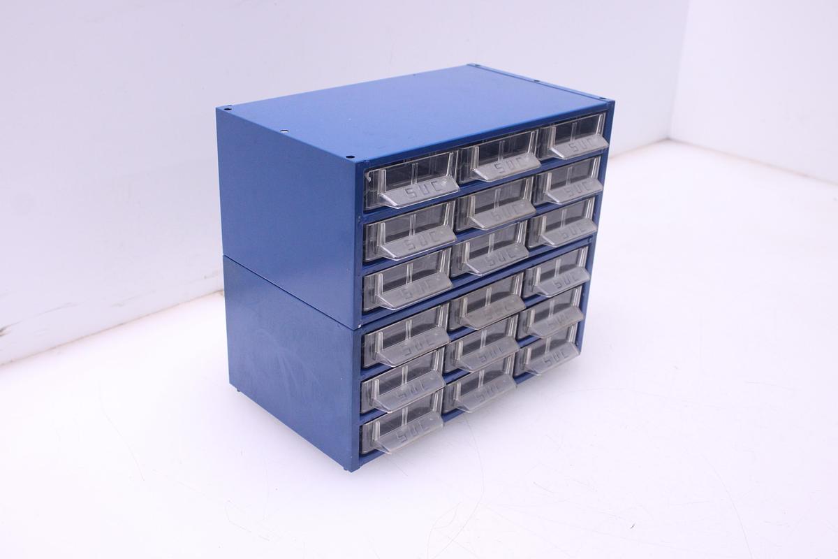 Usado Cajonera Almacenamiento SUC Azul - 18 Cajones