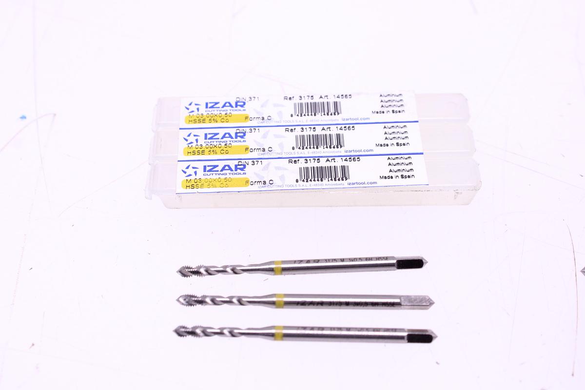 Usado Lote Machos de Roscar Izar M3x0,50 + M6x1,00 - 6 Unidades