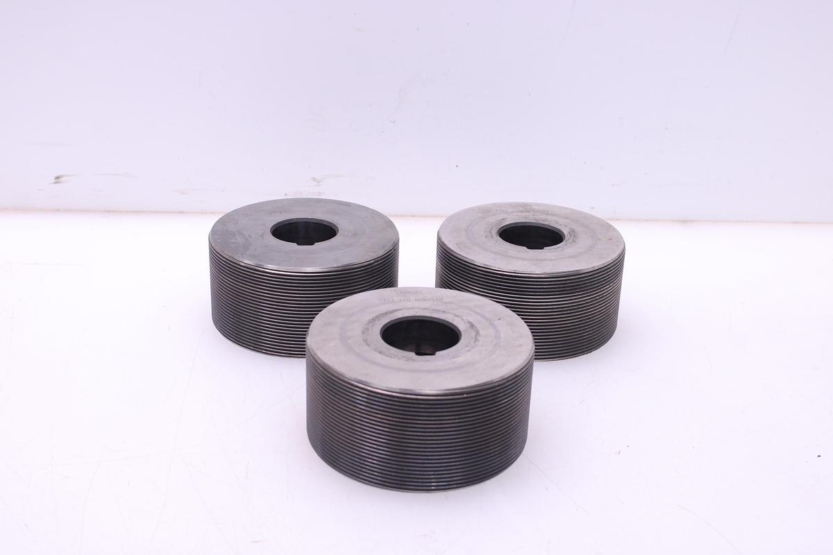 Usado Lote 3 Rodillos Laminadora de Roscas SENY 33x3