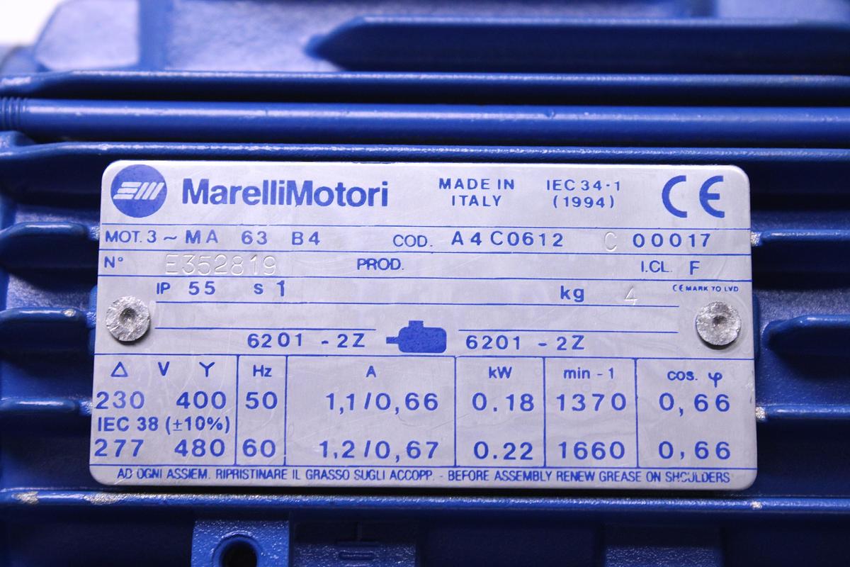 Usado Motorreductor Marelli Motori Mot.3 MA 63 B4