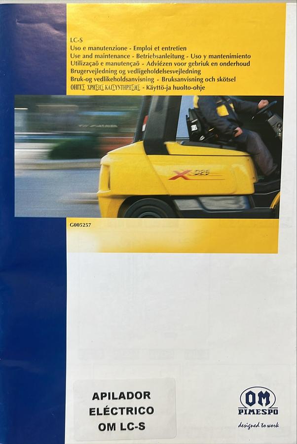 Usado Manual de Instrucciones Apilador Eléctrico OM LC-S