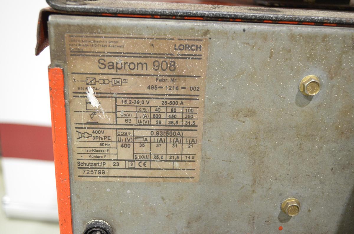 Usado Maquina soldar hilo pulsada Lorch Saprom 908 con devanadera Lorch KL 900-BT 2