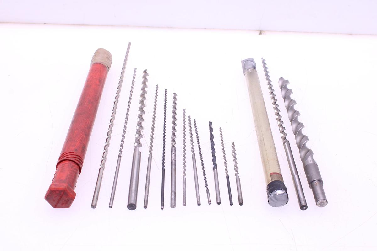 Usado Lote Brocas Extralargas de 4mm a 20mm - 14 Unidades