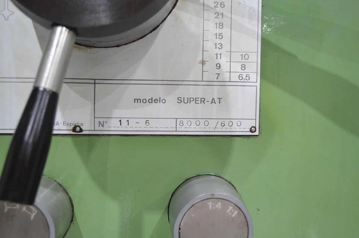 Usado Torno Gurutzpe Super AT 8000-600 - 8m 1200 volteo