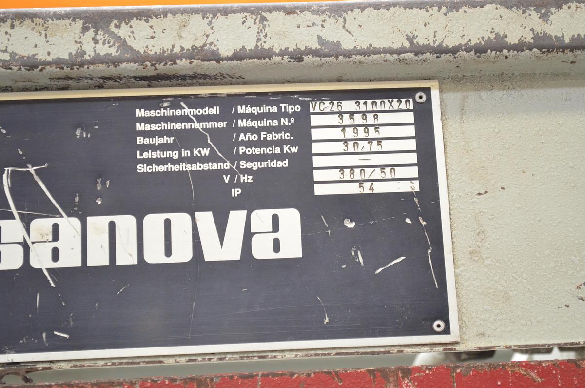 Usado Cizalla hidráulica Casanova VC-26 3100x20mm