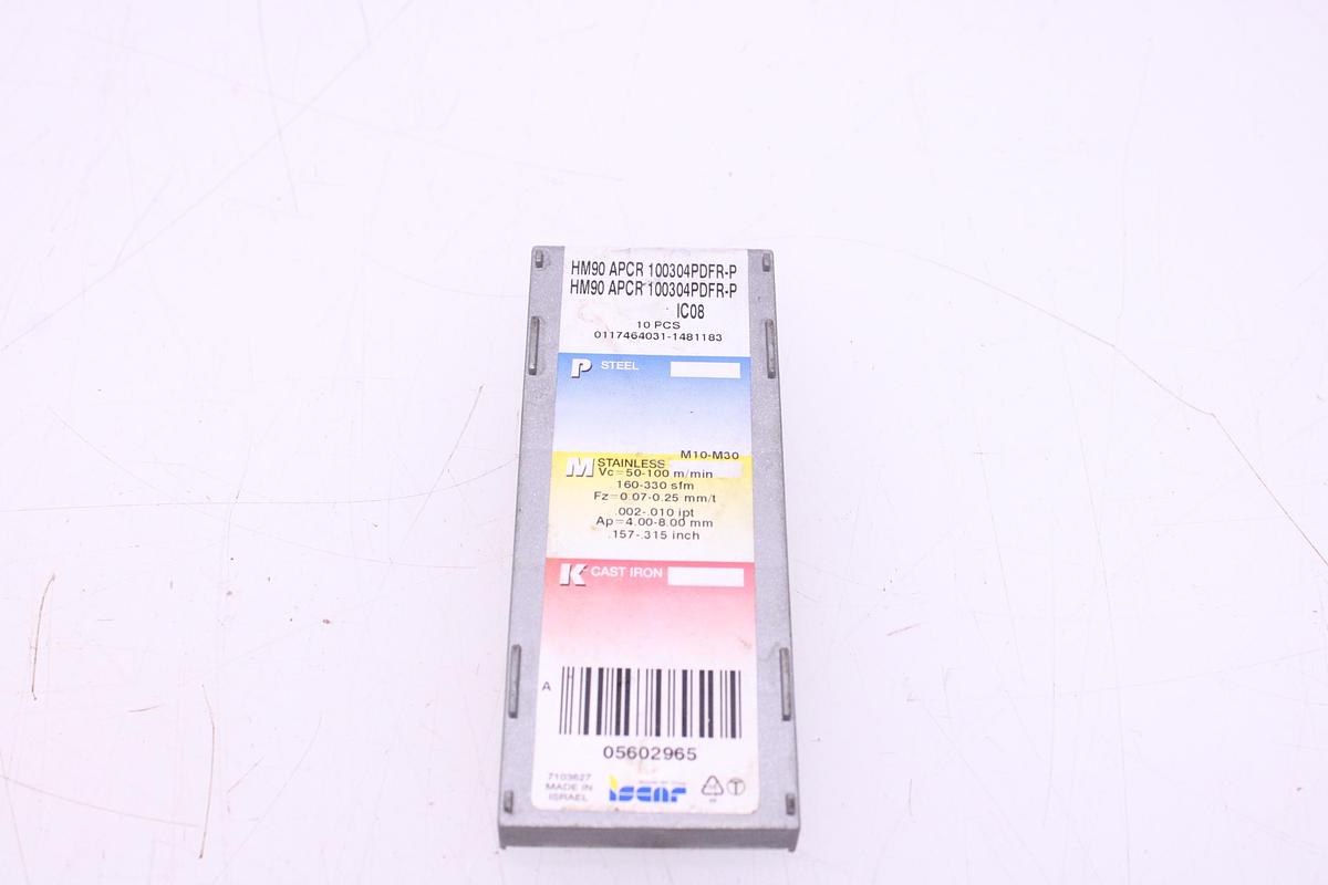 Usado Plaquitas de Widia Iscar HM90 APCR 100304PDFR-P