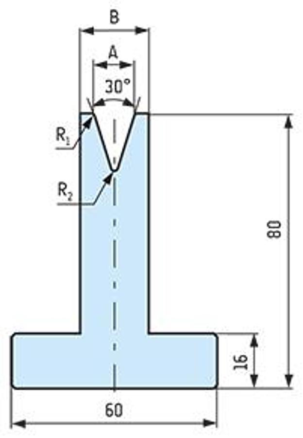 Usado Matriz V10 30º H80 - 835mm